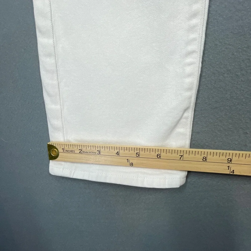 J.Crew White Flex Slim Fit Denim Jeans Mens 36x32 Stretch Preppy